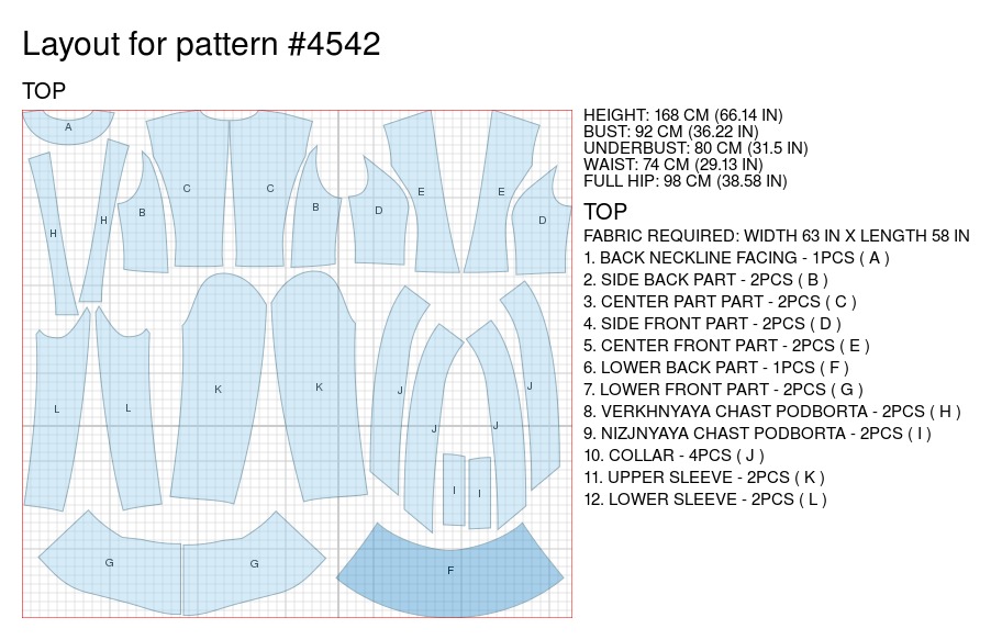 Jacket With Shawl Collar And Peplum Sewing Pattern 4542. Madetomeasure sewing pattern from