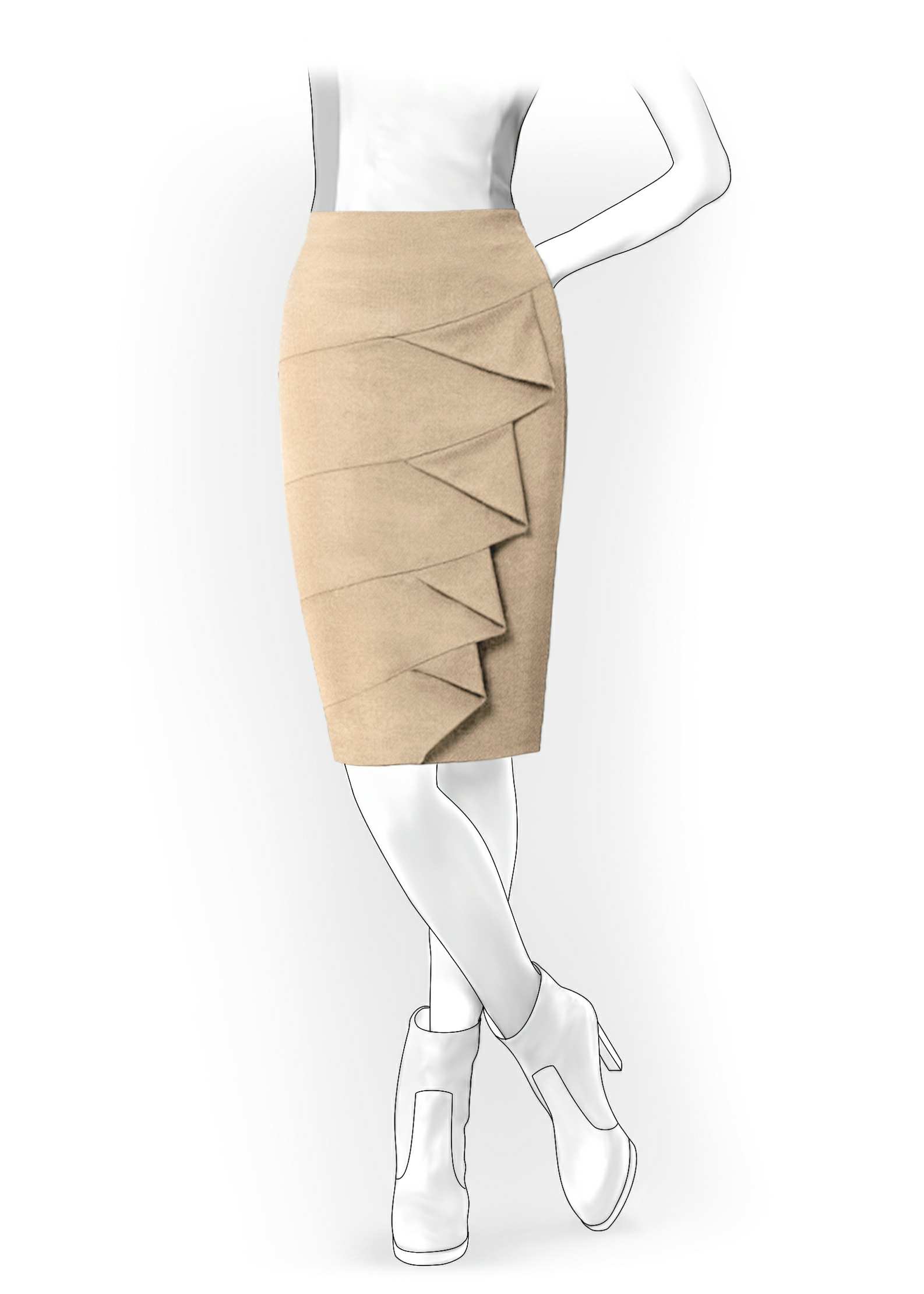 Flounce Skirt Pattern 77