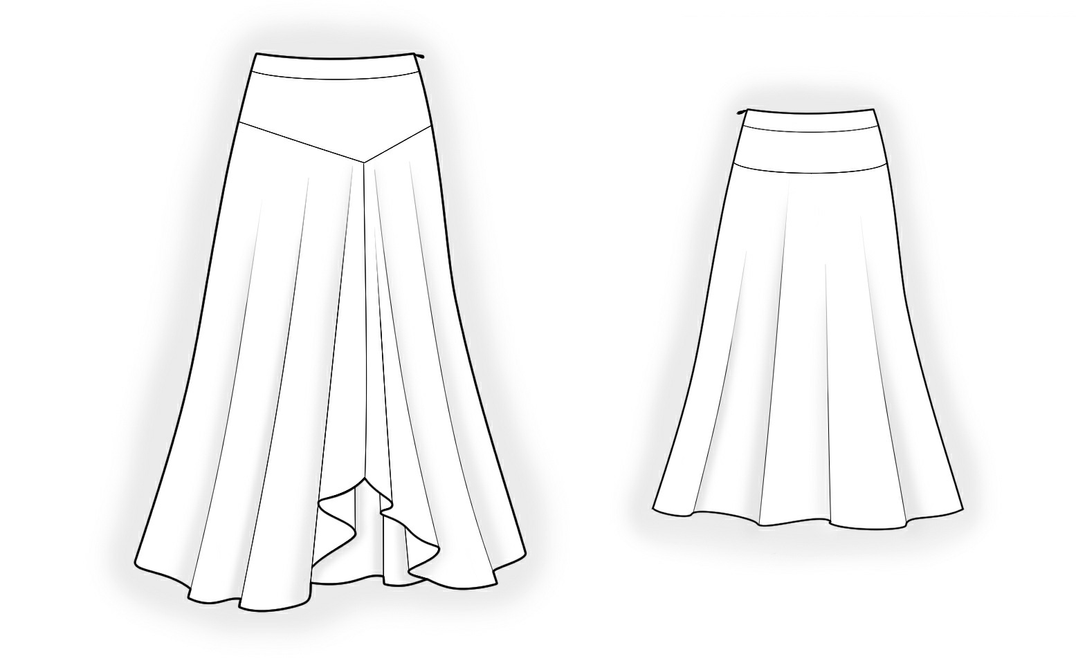Pattern Long Skirt 44