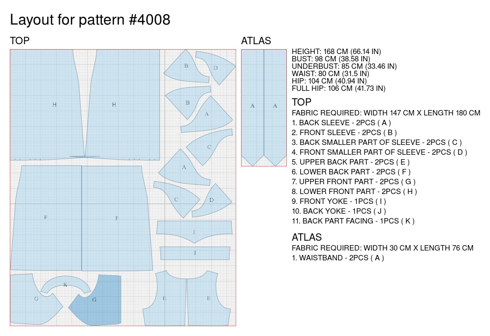 Silk Dress Sewing Pattern 4008. Madetomeasure sewing pattern from Lekala with free online