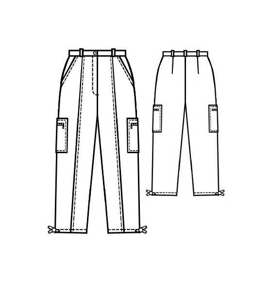 Cargo Pants - Sewing Pattern #5100. Made-to-measure sewing pattern from ...