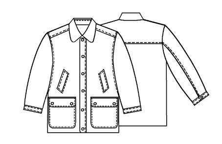 Jacket - Sewing Pattern #6012. Made-to-measure sewing pattern from ...