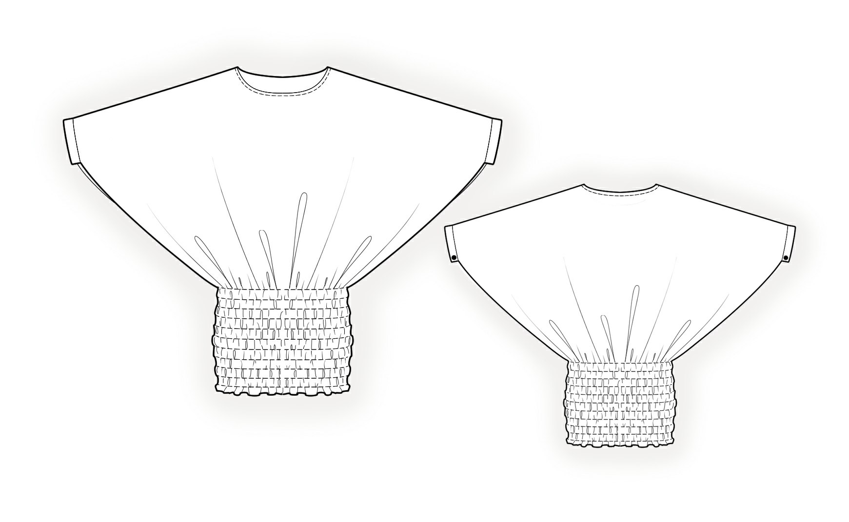 Chiffon Tunic Sewing Pattern 4139. Madetomeasure sewing pattern