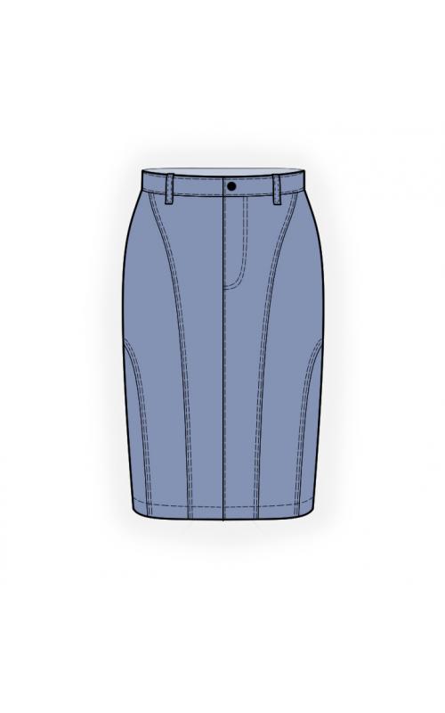 Denim Mini Skirt 18 inch Doll Clothes Pattern PDF Download
