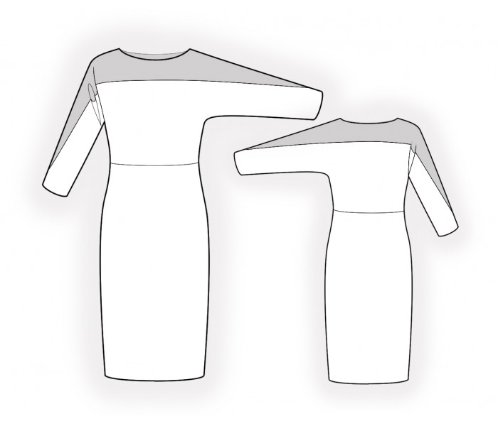 Knit Dress Sewing Pattern 4820. Madetomeasure sewing pattern from