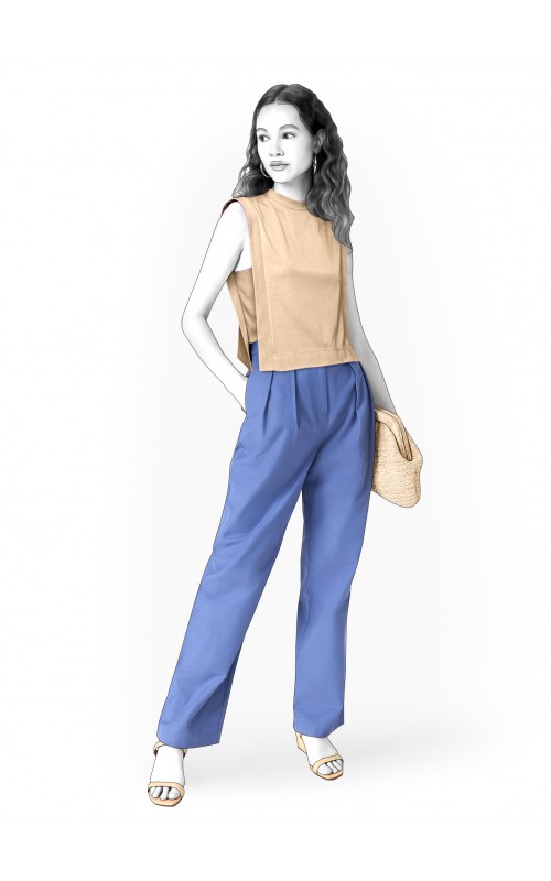 Knit Top Sewing Pattern 2465. Madetomeasure sewing pattern from