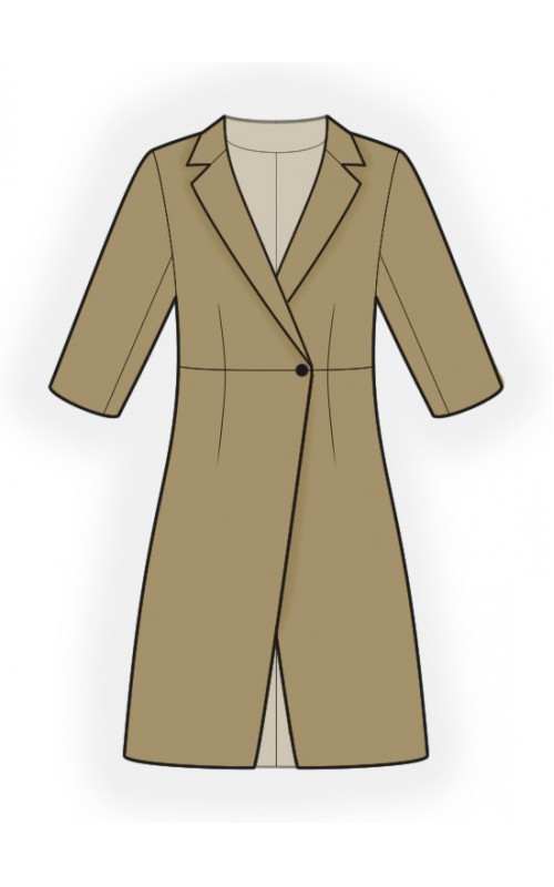 Summer Coat Sewing Pattern 2570. Madetomeasure sewing pattern from