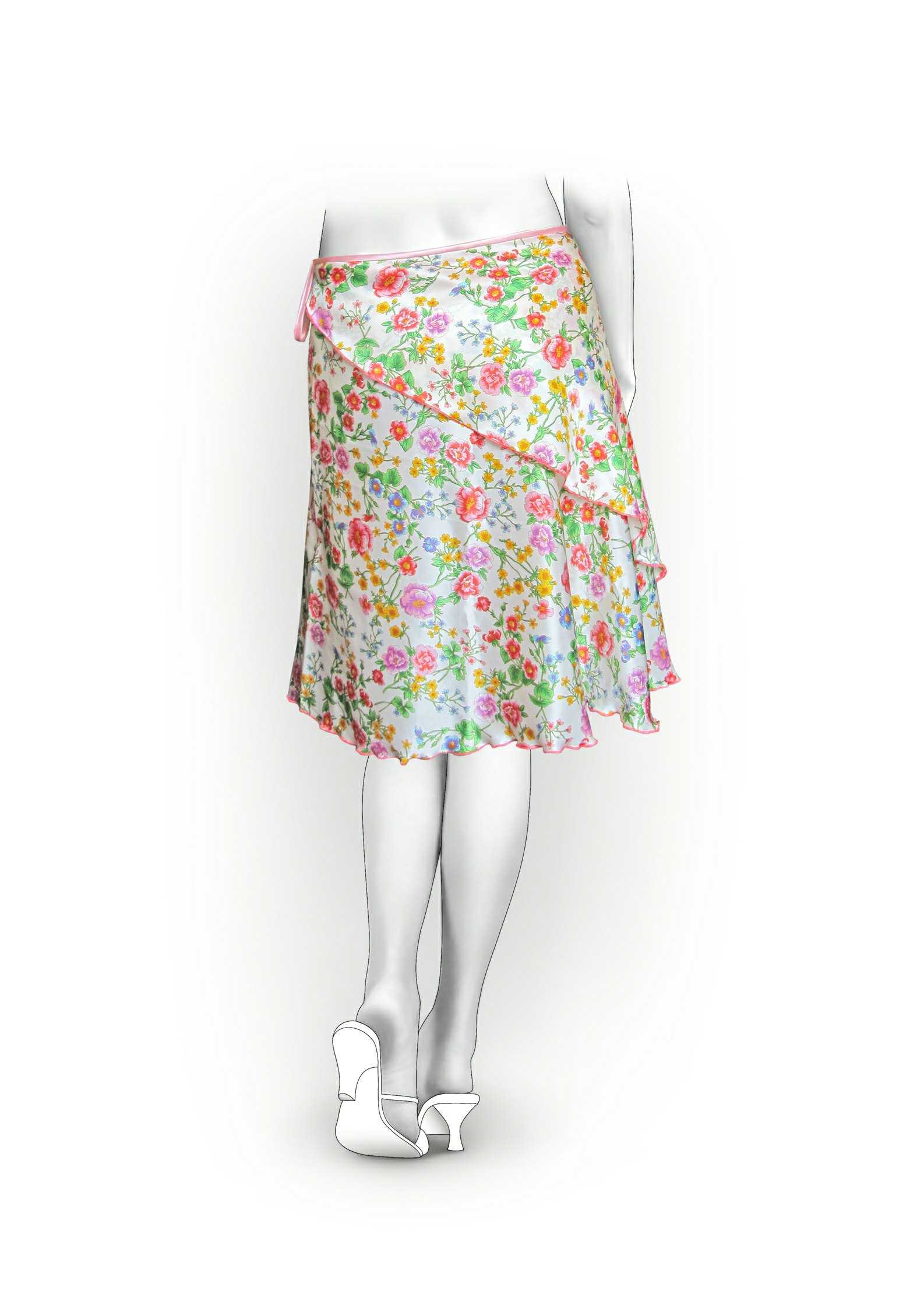 Skirt - Sewing Pattern #5906. Made-to-measure sewing pattern from
