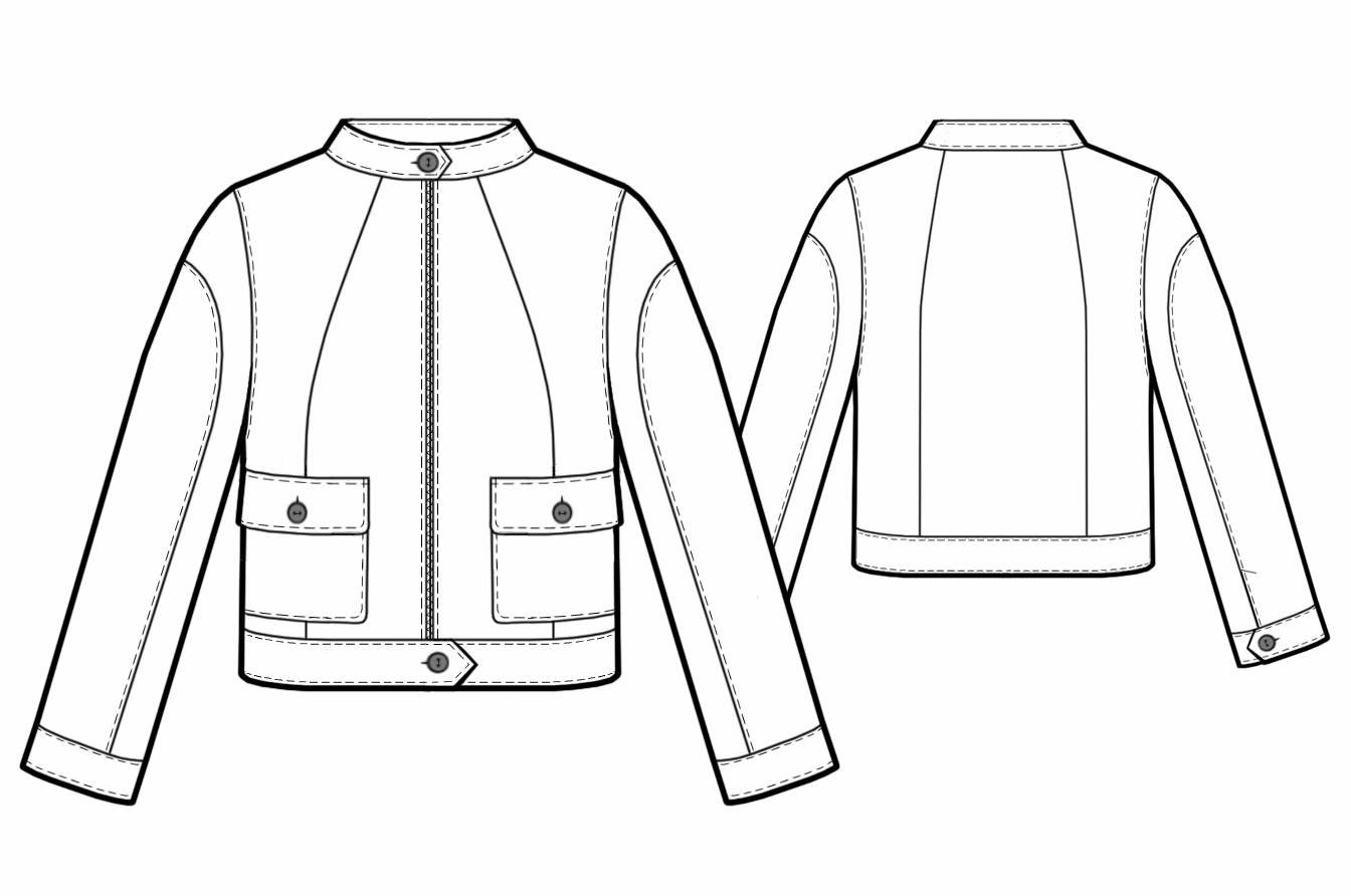 SportStyle Jacket Sewing Pattern 5741. Madetomeasure sewing