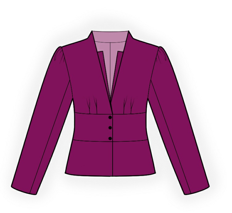 Jacket Sewing Pattern 4223. Madetomeasure sewing pattern from