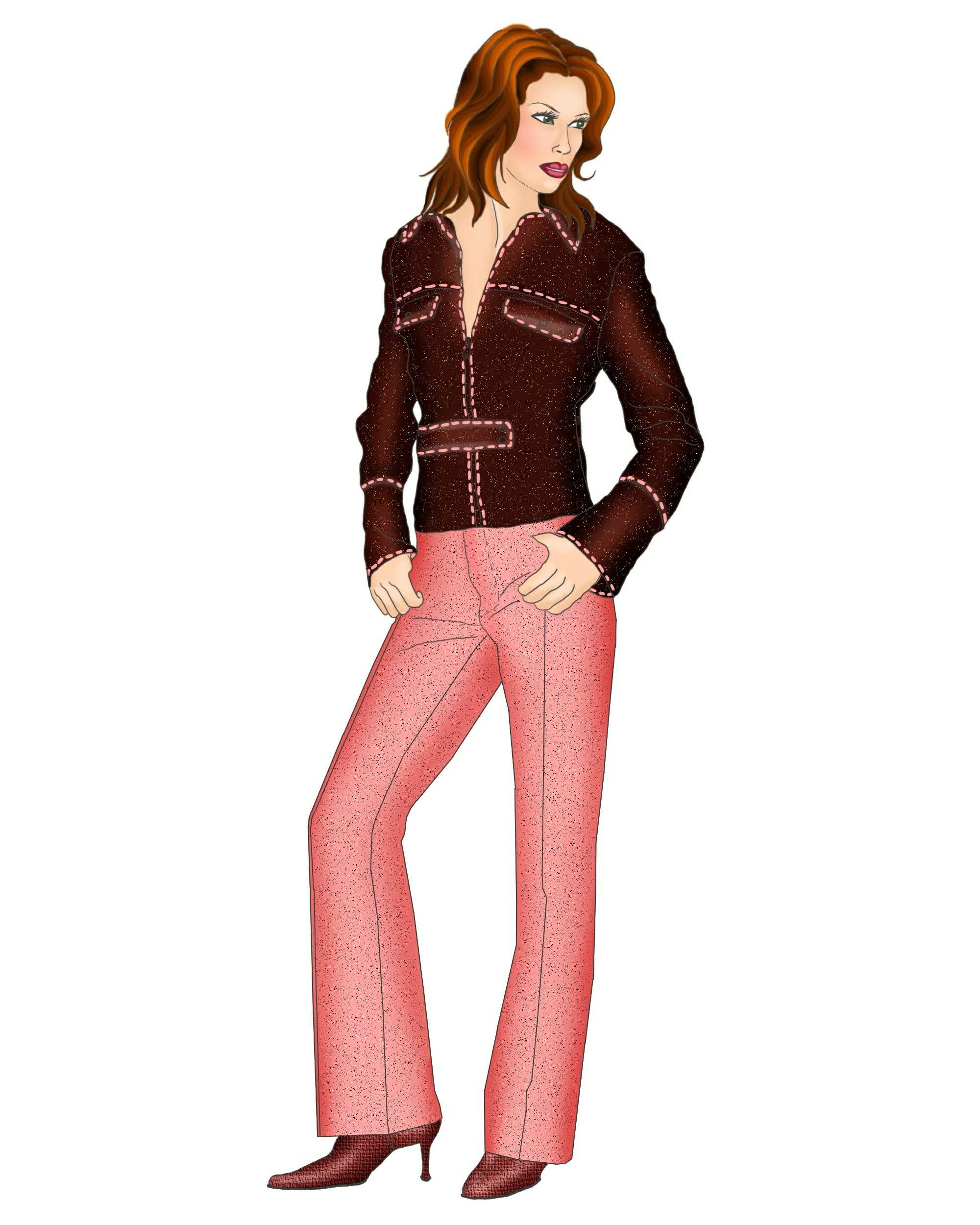 Jacket With Yoke Sewing Pattern 5346. Madetomeasure sewing pattern from Lekala with free