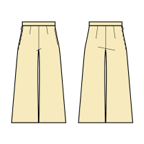 Wide Leg Pants, Full Length - Sewing Pattern #S2003. Made-to-measure sewing  pattern from Lekala with free online download.