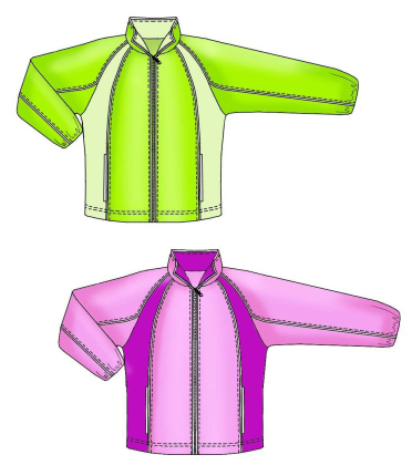 Sport Jacket With Raglan Sleeves - Sewing Pattern #7151. Made-to ...