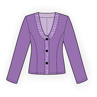 Jacket - Sewing Pattern #4122. Made-to-measure sewing pattern from ...