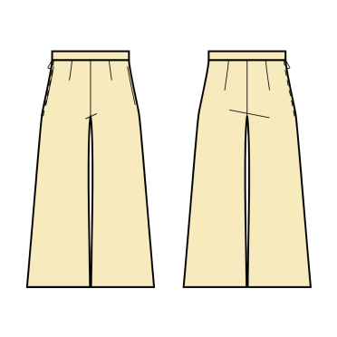 Palazzo Pants - Sewing Pattern #S2004. Made-to-measure sewing pattern ...