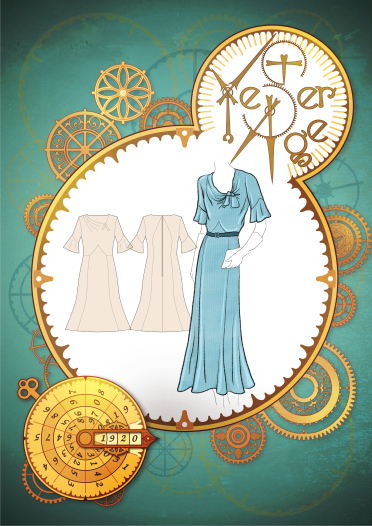 1928 Print Fashion Silhouette Patterns Bride Dress Maids Seed Pearls M –  Period Paper Historic Art LLC