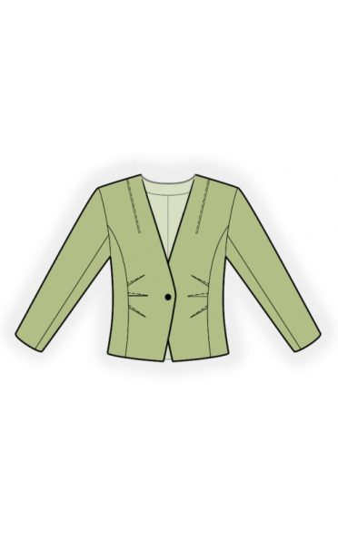 Jacket With Decorative Darts - Sewing Pattern #2254. Made-to-measure ...