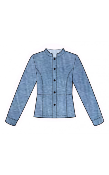 Denim Jacket - Sewing Pattern #2284. Made-to-measure sewing pattern ...