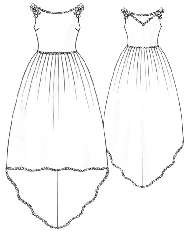 Wedding Dress Outline