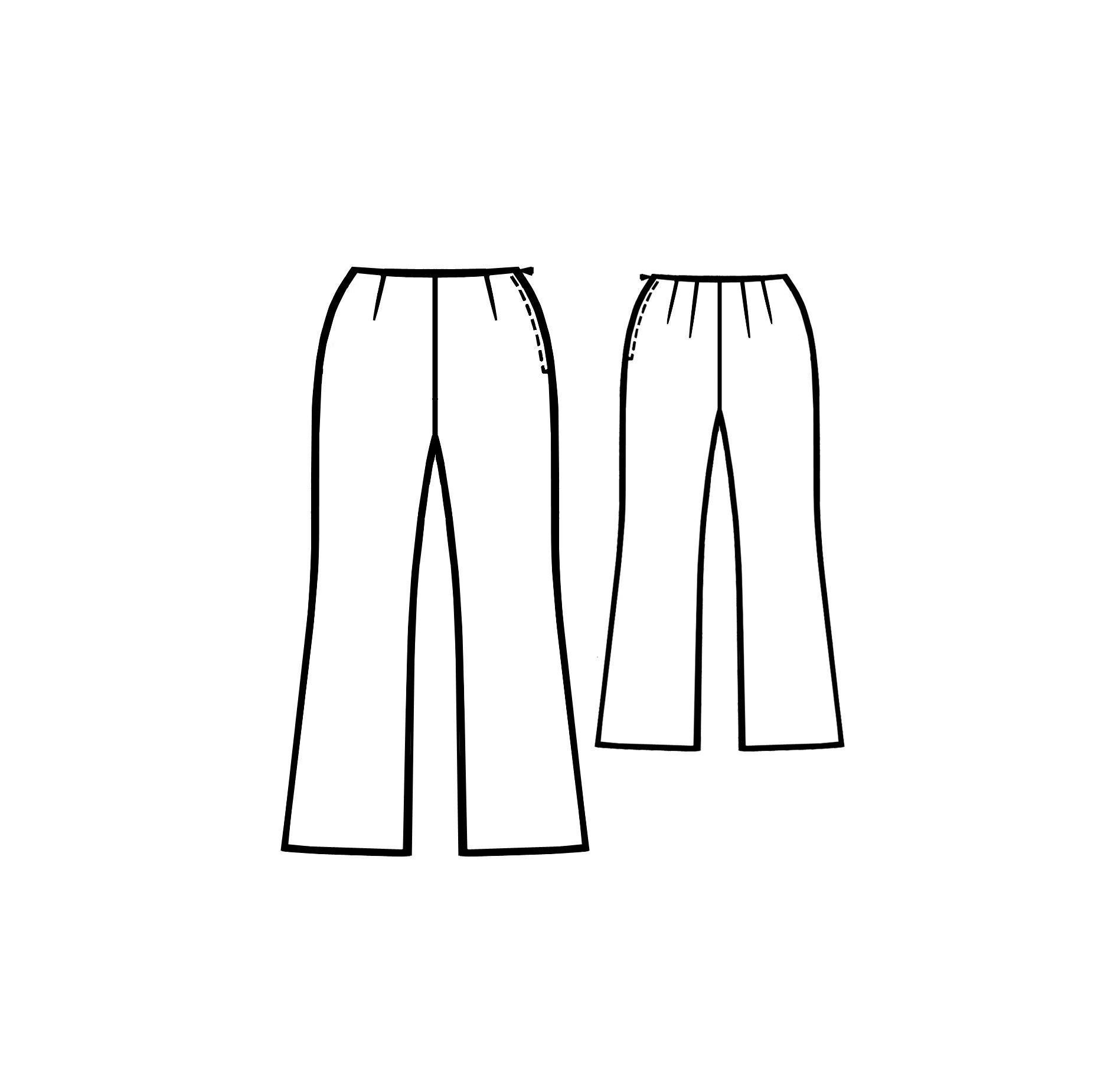 Pants - Sewing Pattern #5148. Made-to-measure sewing pattern from ...