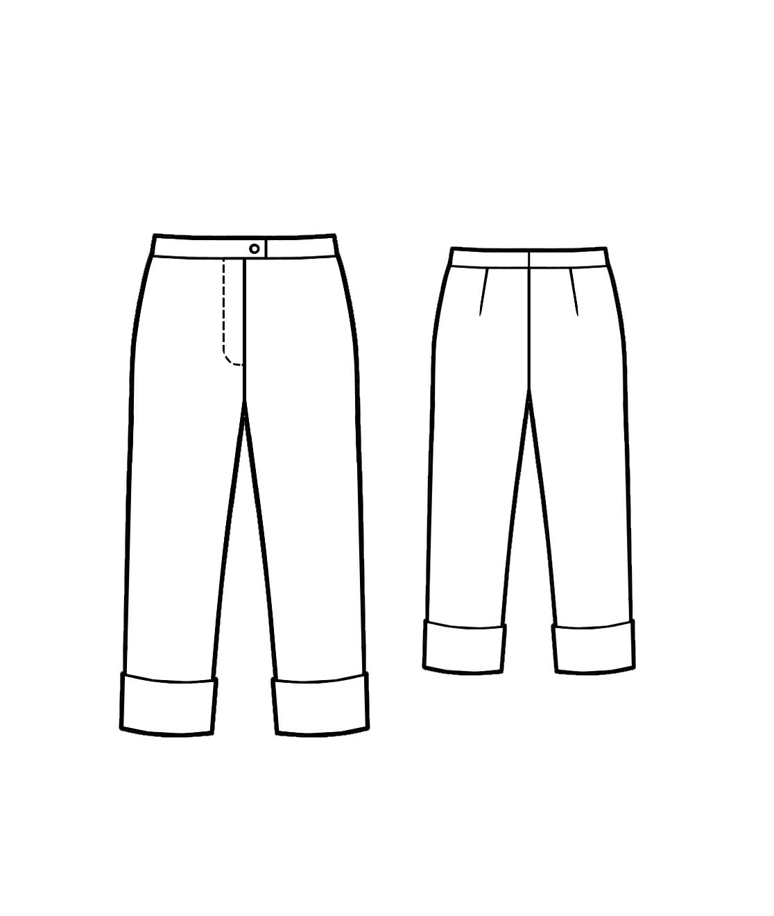 Pants - Sewing Pattern #5139. Made-to-measure sewing pattern from ...