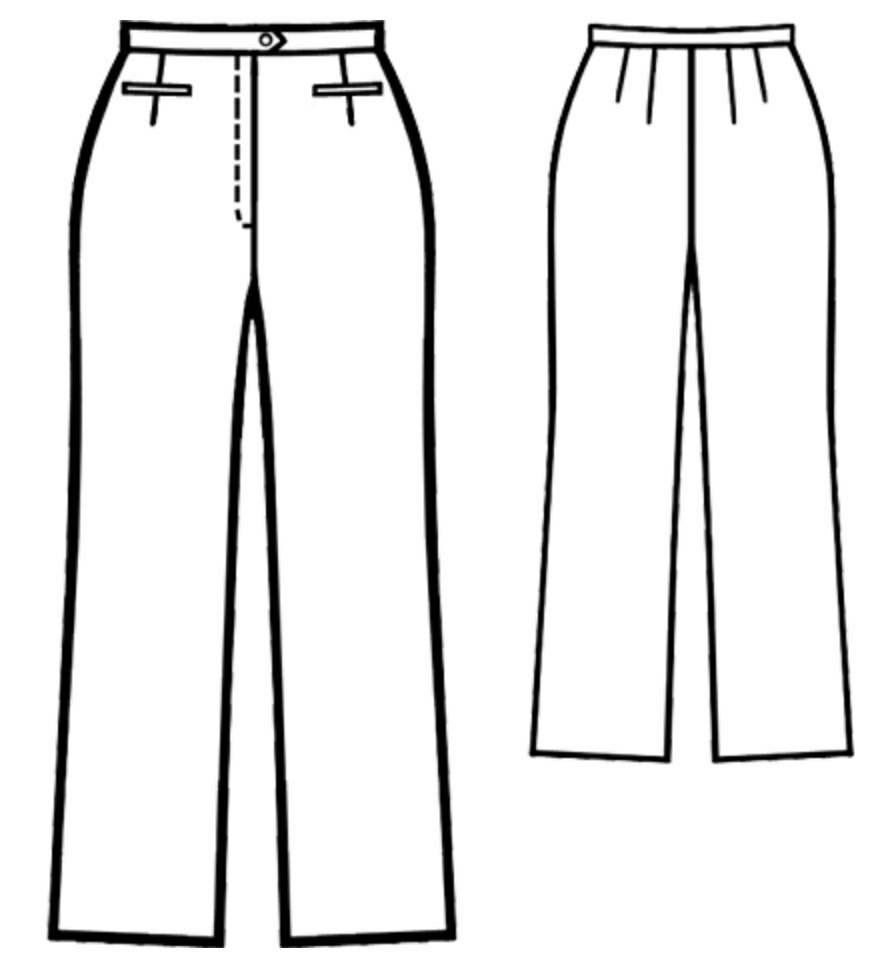 Pants - Sewing Pattern #5037. Made-to-measure sewing pattern from ...