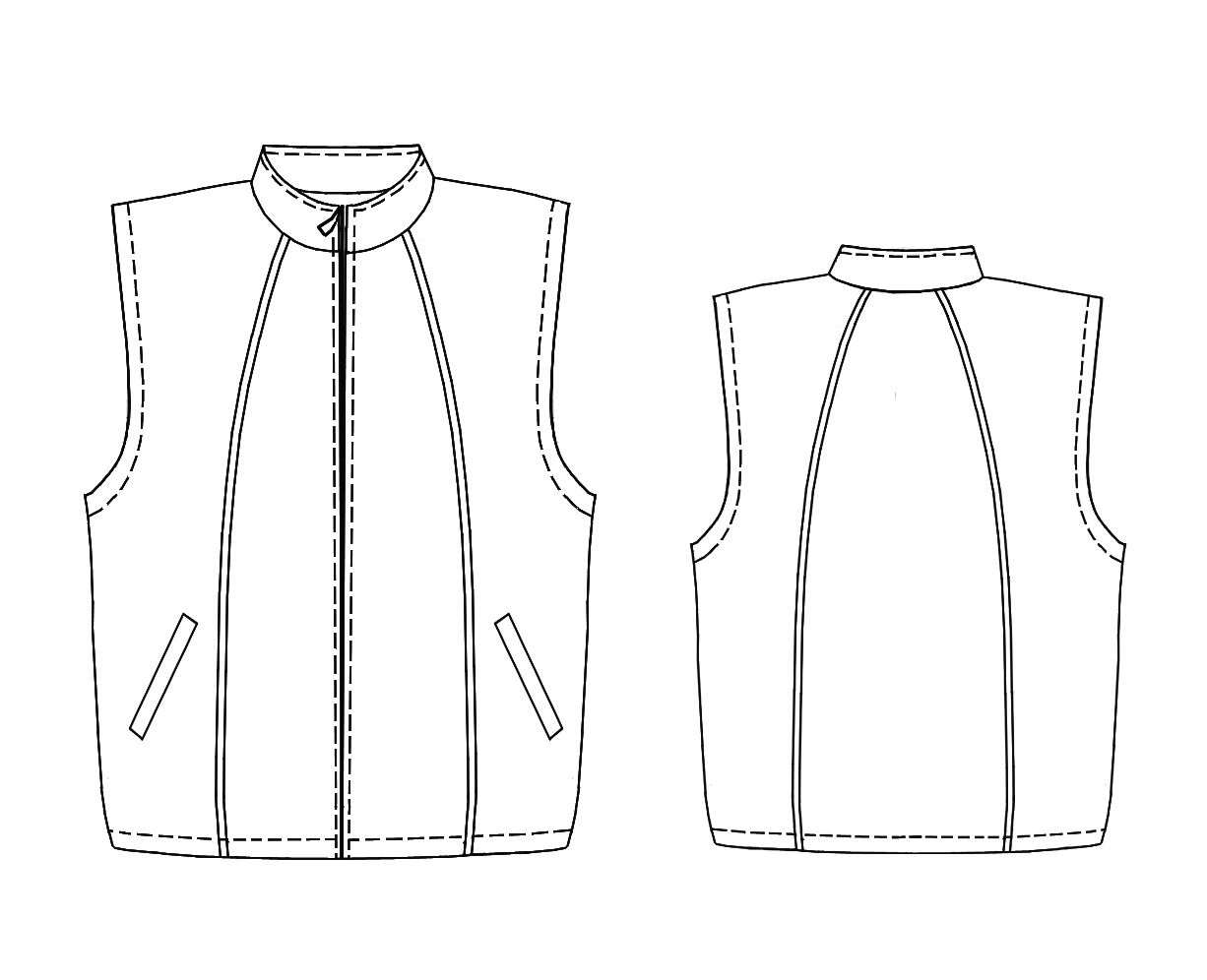 Waistcoat - Sewing Pattern #7167. Made-to-measure sewing pattern from ...