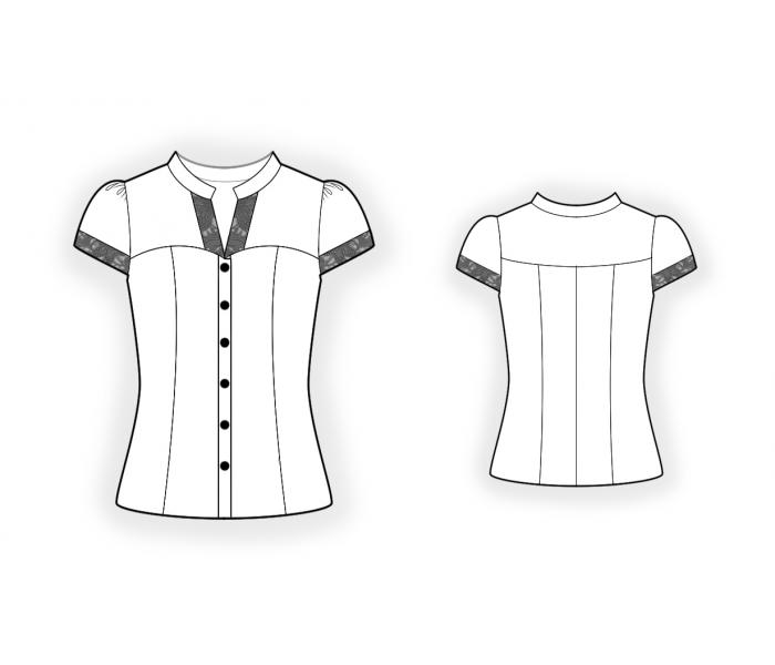 Блузка короткий выкройка. Эскиз блузки женской. Эскиз рубашки женской. Моделирование блузы. Выкройка блузки с коротким рукавом.