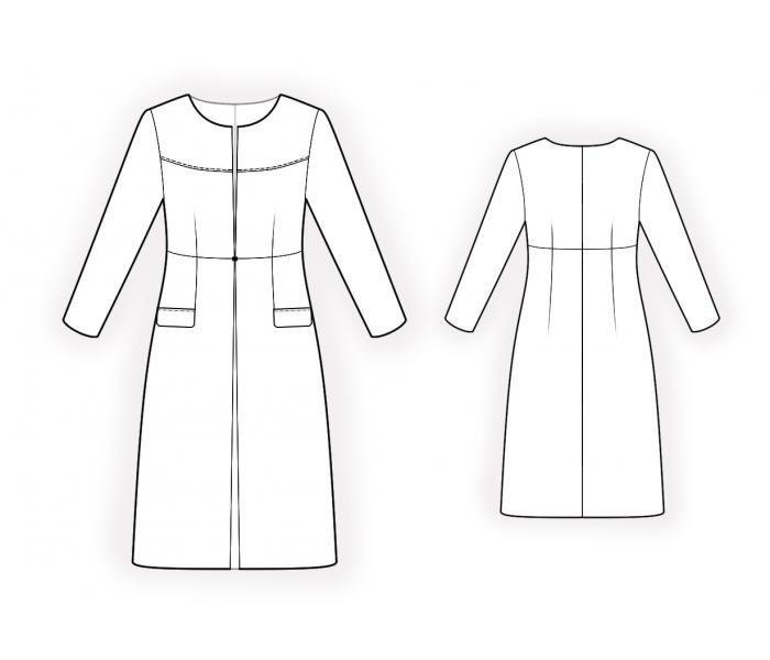 Summer Coat - Sewing Pattern #4469. Made-to-measure sewing pattern from ...
