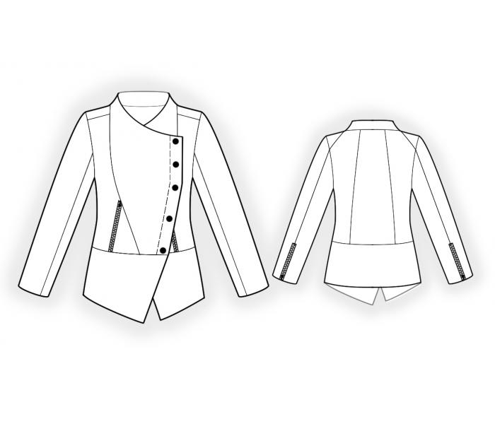 Double-Breast Jacket - Sewing Pattern #4580. Made-to-measure sewing ...