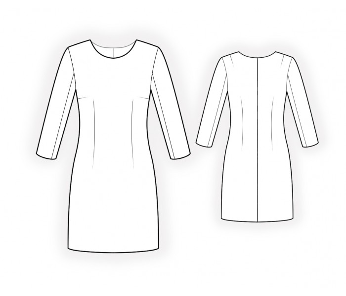 Dress Sloper - Sewing Pattern #4815. Made-to-measure sewing pattern ...