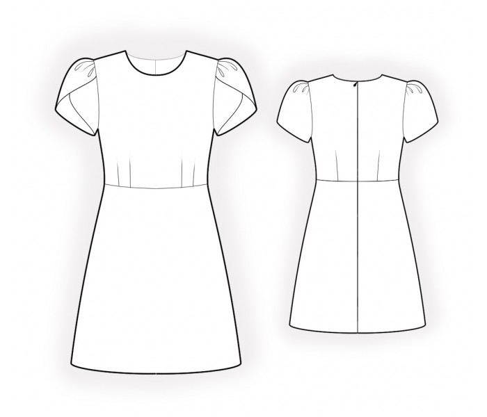 Free Dress Pattern - Sewing Pattern #4157. Made-to-measure sewing ...