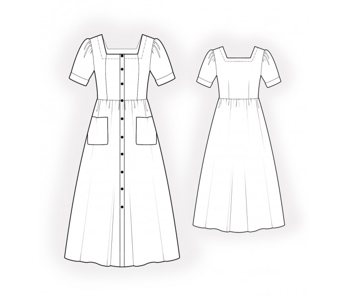 22+ Square Neck Dress Sewing Pattern