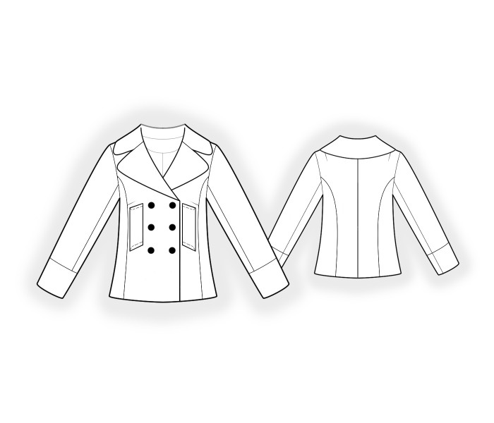 Outdoor Jacket - Sewing Pattern #2224. Made-to-measure sewing pattern ...