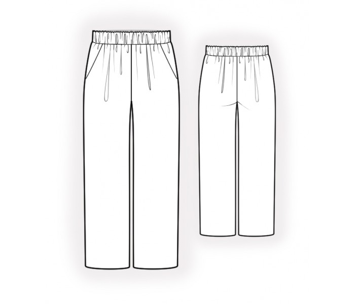 Pyjama Pants - Sewing Pattern #2271. Made-to-measure sewing pattern ...