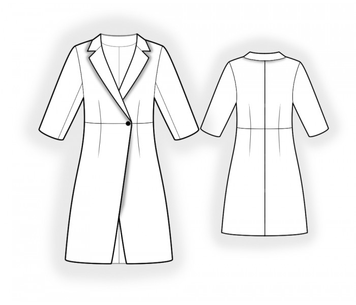 Summer Coat - Sewing Pattern #2570. Made-to-measure sewing pattern from ...