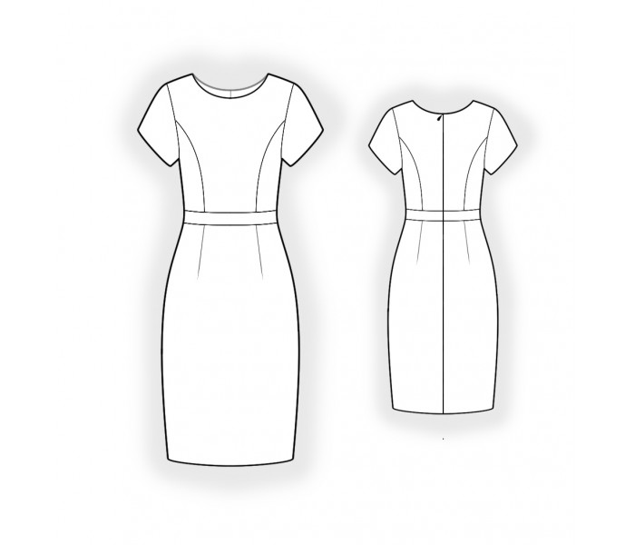Tailored Dress - Sewing Pattern #2635. Made-to-measure sewing pattern ...