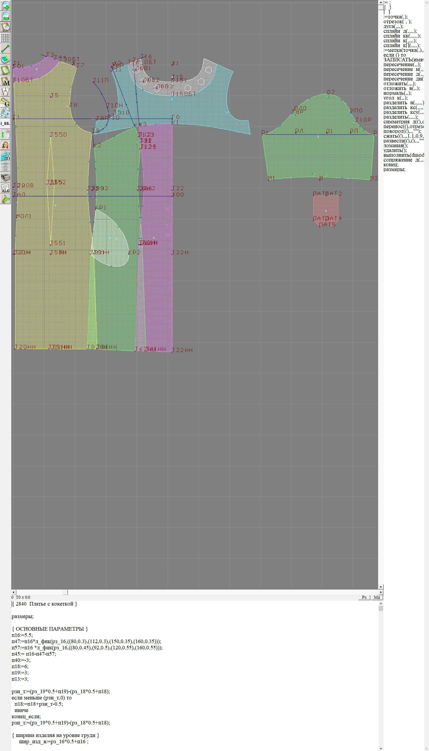 Dress With Yoke - Sewing Pattern #2840. Made-to-measure sewing pattern ...