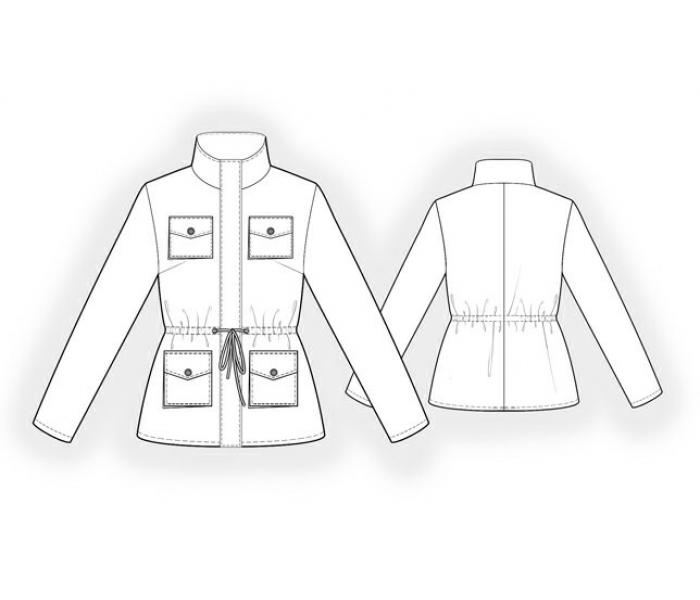 Wind Jacket - Sewing Pattern #5917. Made-to-measure sewing pattern from ...