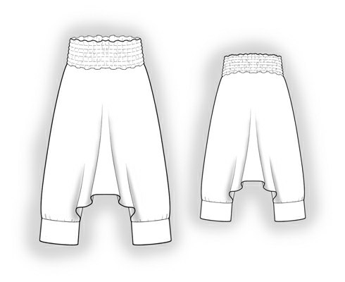 Sarouel/harem Pants - Sewing Pattern #5902. Made-to-measure sewing