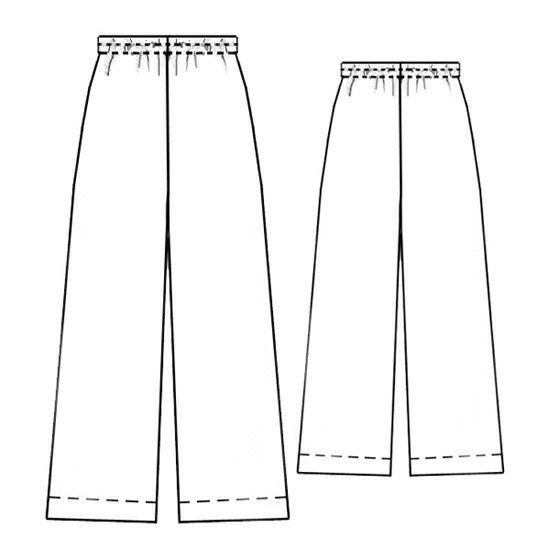 Pyjamas (Pants) - Sewing Pattern #5263. Made-to-measure sewing pattern ...